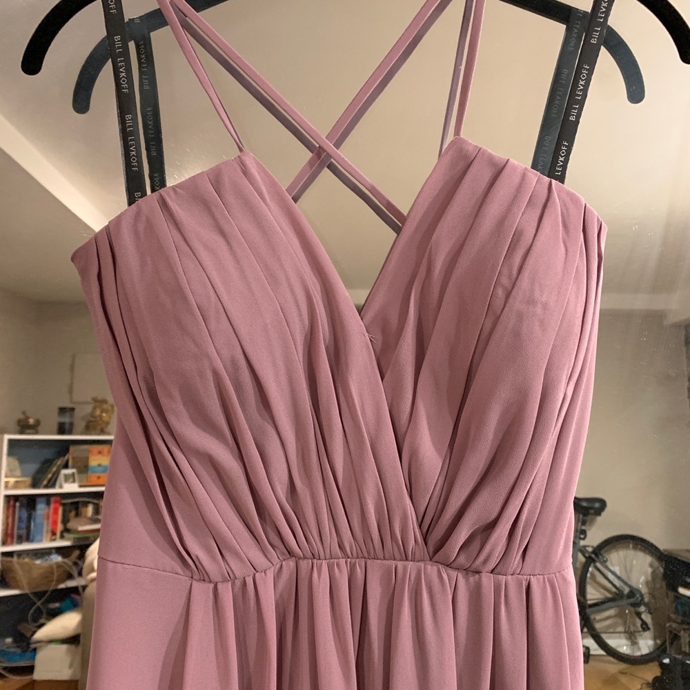 Bill Levkoff lavender bridesmaid dress - Picture 2 of 8